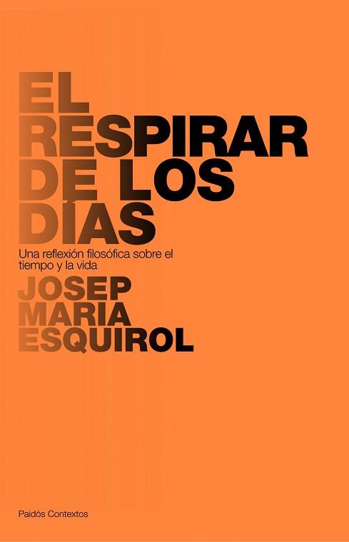 RESPIRAR DE LOS DIAS, EL | 9788449322167 | ESQUIROL, JOSEP MARIA | Llibreria Aqualata | Comprar llibres en català i castellà online | Comprar llibres Igualada