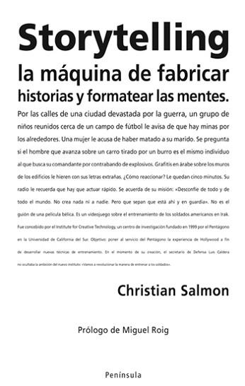 STORYTELLING. LA MAQUINA DE FABRICAR | 9788483078358 | SALMON, CHRISTIAN | Llibreria Aqualata | Comprar llibres en català i castellà online | Comprar llibres Igualada