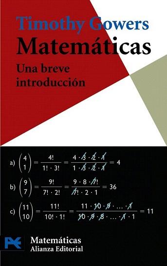 MATEMATICAS : UNA BREVE INTRODUCCION (LB CT 2202) | 9788420662435 | GOWERS, THIMOTY | Llibreria Aqualata | Comprar llibres en català i castellà online | Comprar llibres Igualada