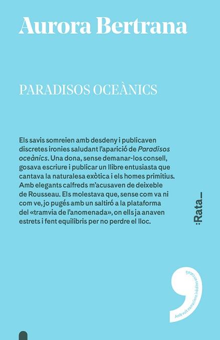 PARADISOS OCEÀNICS | 9788416738335 | BERTRANA, AURORA | Llibreria Aqualata | Comprar llibres en català i castellà online | Comprar llibres Igualada