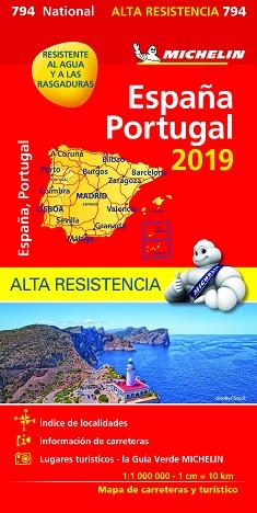 MAPA ESPAÑA - PORTUGAL ALTA RESISTENCIA 794 - 2019 | 9782067236943 | AA.VV. | Llibreria Aqualata | Comprar llibres en català i castellà online | Comprar llibres Igualada