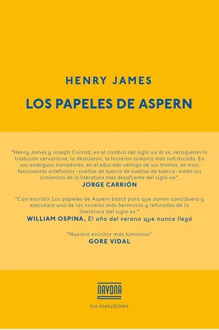 PAPELES DE ASPERN, LOS | 9788416259229 | JAMES, HENRY | Llibreria Aqualata | Comprar llibres en català i castellà online | Comprar llibres Igualada