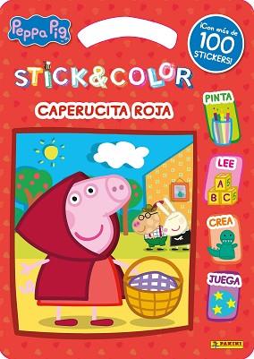 PEPPA PIG. CAPERUCITA ROJA (STICK & COLOR) | 9788427872295 | PEPPA PIG | Llibreria Aqualata | Comprar llibres en català i castellà online | Comprar llibres Igualada