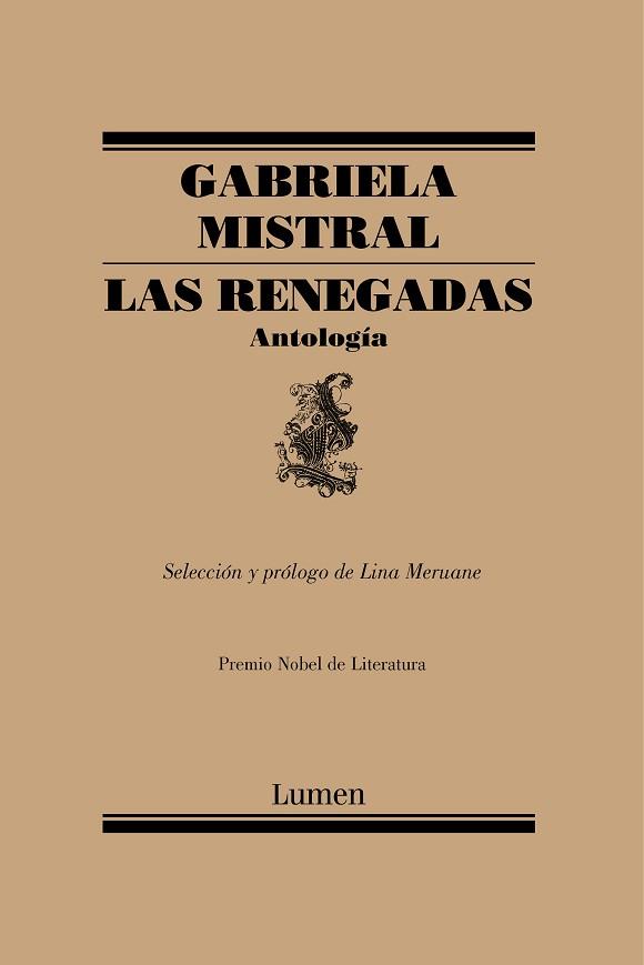 RENEGADAS, LAS. ANTOLOGÍA | 9788426406101 | MERUANE, LINA / MISTRAL, GABRIELA | Llibreria Aqualata | Comprar llibres en català i castellà online | Comprar llibres Igualada