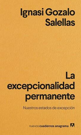 EXCEPCIONALIDAD PERMANENTE, LA | 9788433901965 | GOZALO SALELLAS, IGNASI | Llibreria Aqualata | Comprar llibres en català i castellà online | Comprar llibres Igualada
