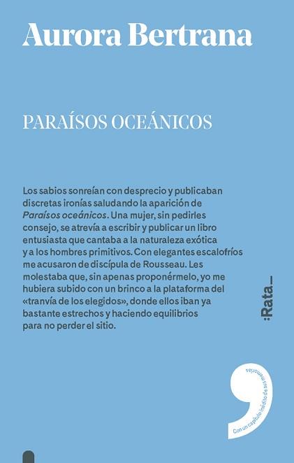 PARAÍSOS OCEÁNICOS | 9788416738328 | AURORA BERTRANA | Llibreria Aqualata | Comprar llibres en català i castellà online | Comprar llibres Igualada