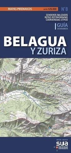BELAGUA Y ZURIZA MAPA 1:25.000 -SUA | 9788482167343 | AA.VV | Llibreria Aqualata | Comprar libros en catalán y castellano online | Comprar libros Igualada