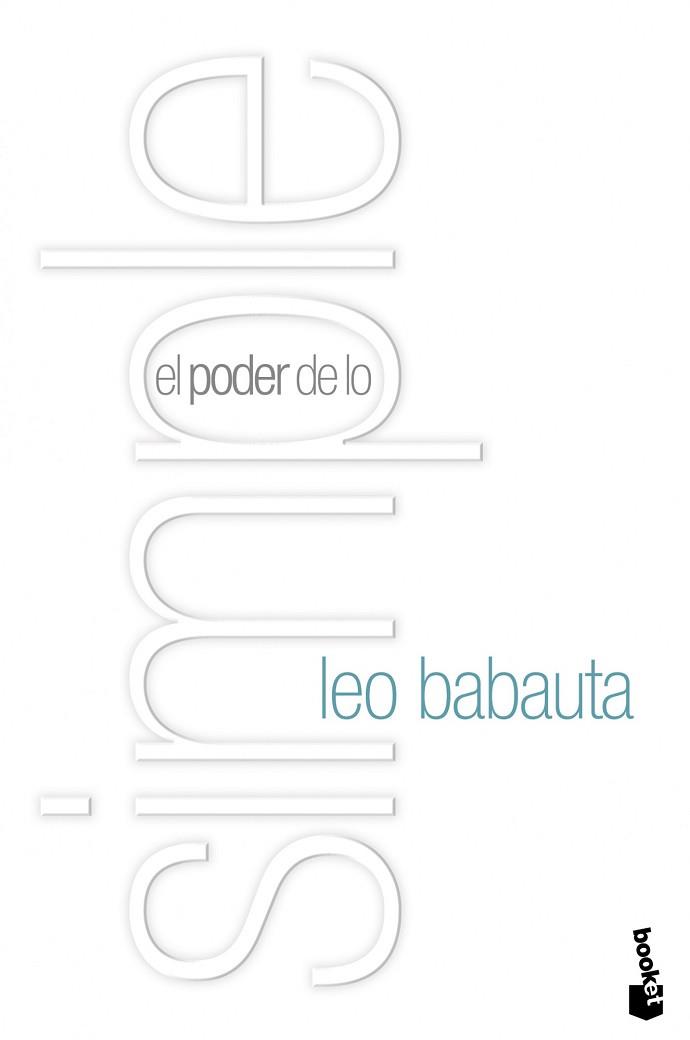 PODER DE LO SIMPLE, EL (BOOKET 4156) | 9788408110552 | BABAUTA, LEO | Llibreria Aqualata | Comprar llibres en català i castellà online | Comprar llibres Igualada