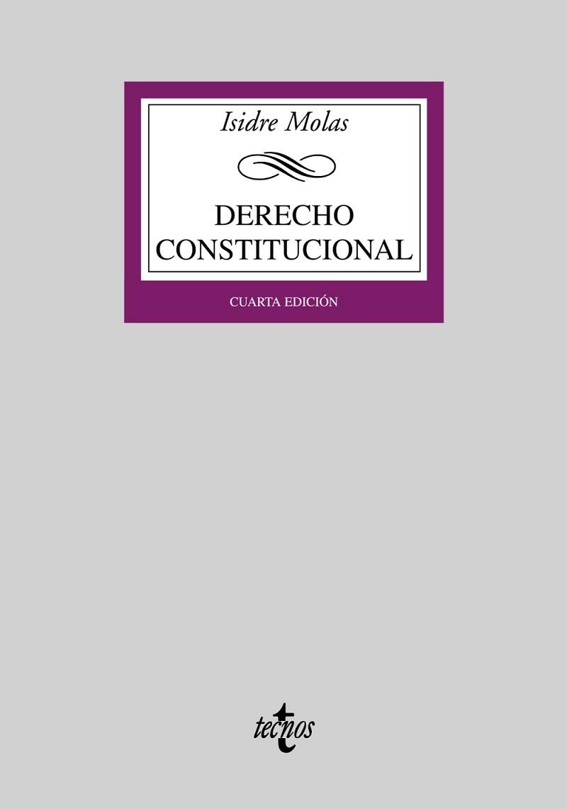 DERECHO CONSTITUCIONAL | 9788430947324 | MOLAS, ISIDRE | Llibreria Aqualata | Comprar libros en catalán y castellano online | Comprar libros Igualada