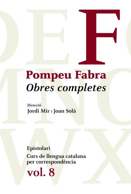 OBRES COMPLETES POMPEU FABRA (VOL. 8) | 9788475882758 | POMPEU FABRA | Llibreria Aqualata | Comprar llibres en català i castellà online | Comprar llibres Igualada
