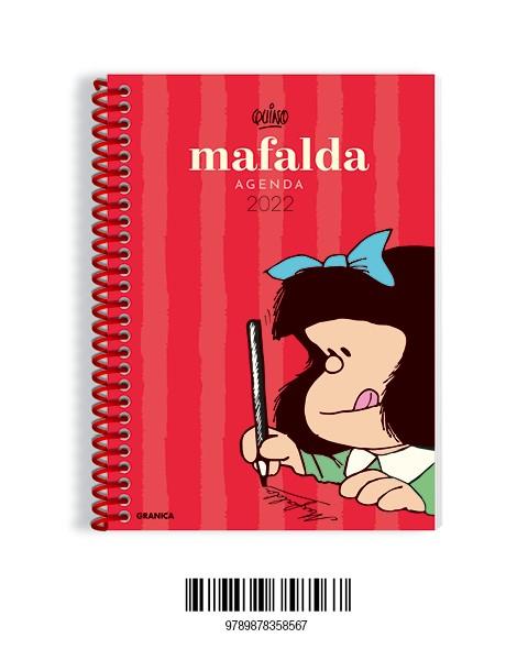 2022 AGENDA MAFALDA ANILLADA ROJA | 9789878358567 | QUINO | Llibreria Aqualata | Comprar llibres en català i castellà online | Comprar llibres Igualada