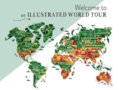 WELCOME TO AN ILLUSTRATED WORLD TOUR | 9788417557430 | Llibreria Aqualata | Comprar llibres en català i castellà online | Comprar llibres Igualada