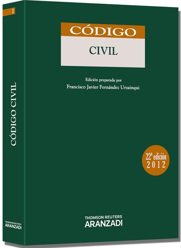 CÓDIGO CIVIL - EDICIÓN 2012 | 9788499039930 | FERNÁNDEZ URZAINQUI, FRANCISCO JAVIER | Llibreria Aqualata | Comprar llibres en català i castellà online | Comprar llibres Igualada