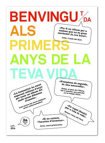 BENVINGUT/DA ALS PRIMERS ANYS DE LA TEVA VIDA | 9788494294709 | TERRER BAYO, NOELIA / RUBIO CANET, CARLOS | Llibreria Aqualata | Comprar llibres en català i castellà online | Comprar llibres Igualada