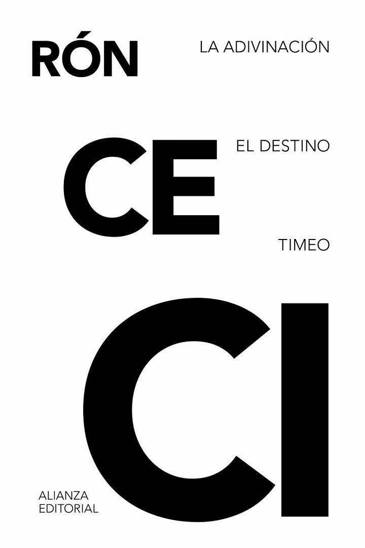 ADIVINACIÓN, LA. EL DESTINO. TIMEO | 9788411480963 | CICERÓN | Llibreria Aqualata | Comprar llibres en català i castellà online | Comprar llibres Igualada