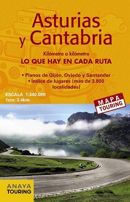 MAPA ASTURIAS Y CANTABRIA MAPA TOURING | 9788499358512 | ANAYA TOURING | Llibreria Aqualata | Comprar llibres en català i castellà online | Comprar llibres Igualada