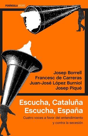 ESCUCHA, CATALUÑA. ESCUCHA, ESPAÑA | 9788499426280 | BORRELL FONTELLES, JOSEP / DE CARRERAS, FRANCESC / LÓPEZ BURNIOL, JUAN-JOSÉ / PIQUÉ, JOSEP | Llibreria Aqualata | Comprar llibres en català i castellà online | Comprar llibres Igualada