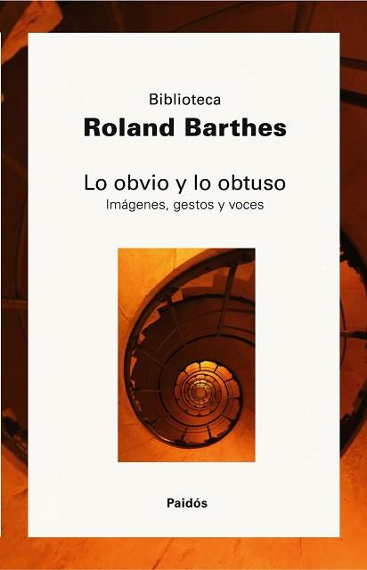 OBVIO Y LO OBTUSO, LO | 9788449322327 | BARTHES, ROLAND | Llibreria Aqualata | Comprar llibres en català i castellà online | Comprar llibres Igualada
