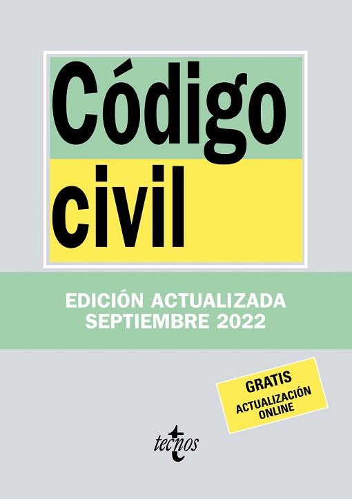 CÓDIGO CIVIL | 9788430985562 | EDITORIAL TECNOS | Llibreria Aqualata | Comprar llibres en català i castellà online | Comprar llibres Igualada