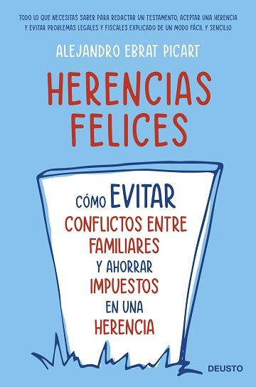 HERENCIAS FELICES | 9788423434404 | EBRAT PICART, ALEJANDRO | Llibreria Aqualata | Comprar llibres en català i castellà online | Comprar llibres Igualada