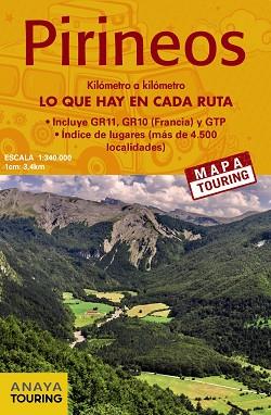 MAPA DE LOS PIRINEOS 1:340.000 -  (DESPLEGABLE) | 9788491584704 | ANAYA TOURING | Llibreria Aqualata | Comprar llibres en català i castellà online | Comprar llibres Igualada