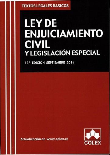 LEY DE ENJUICIAMIENTO CRIMINAL Y LEGISLACION ESPECIAL (SEPTIEMBRE 2014) | 9788483424568 | VVAA | Llibreria Aqualata | Comprar llibres en català i castellà online | Comprar llibres Igualada