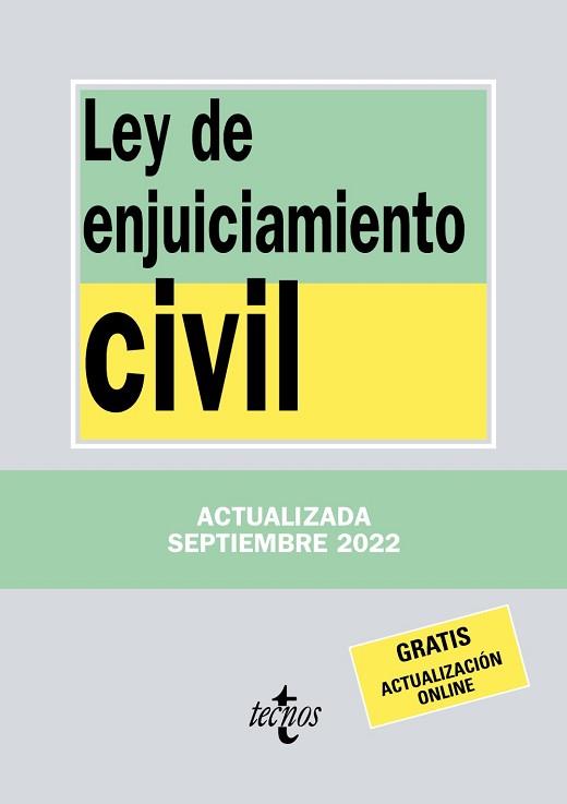 LEY DE ENJUICIAMIENTO CIVIL | 9788430985678 | EDITORIAL TECNOS | Llibreria Aqualata | Comprar llibres en català i castellà online | Comprar llibres Igualada