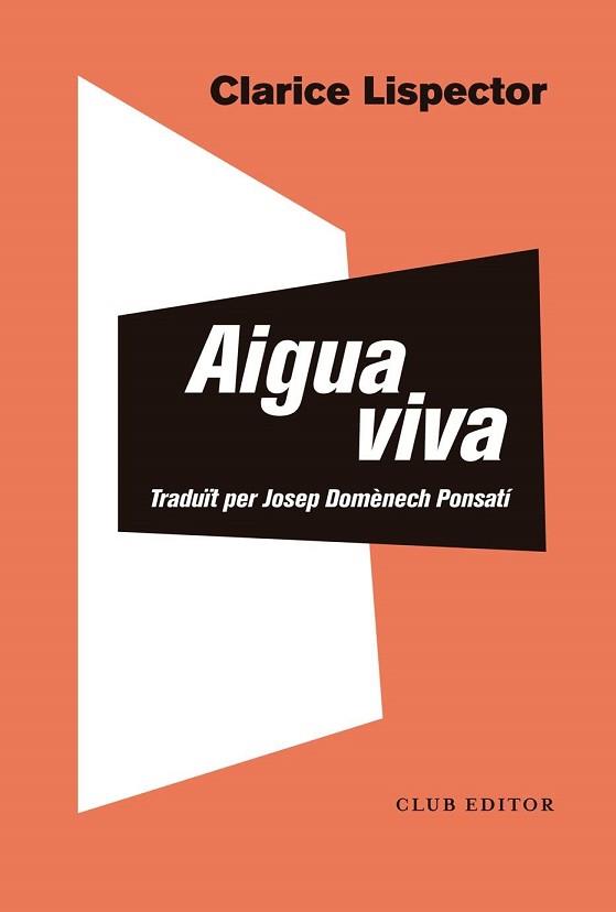 ÁGUA VIVA | 9788473293853 | LISPECTOR, CLARICE | Llibreria Aqualata | Comprar llibres en català i castellà online | Comprar llibres Igualada