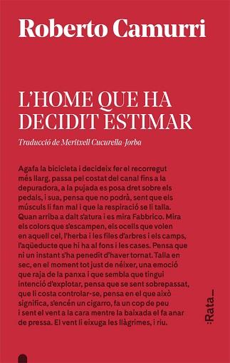 HOME QUE HA DECIDIT ESTIMAR, L' | 9788416738533 | CAMURRI, ROBERTO | Llibreria Aqualata | Comprar llibres en català i castellà online | Comprar llibres Igualada