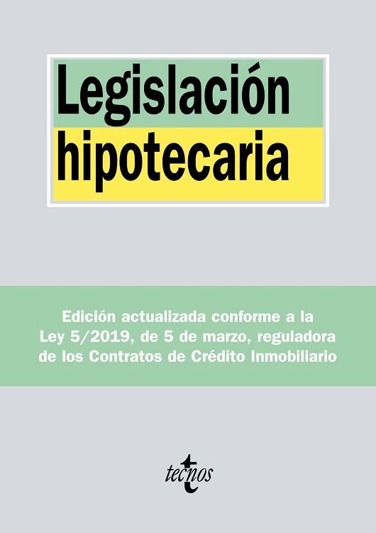 LEGISLACIÓN HIPOTECARIA | 9788430977703 | EDITORIAL TECNOS | Llibreria Aqualata | Comprar llibres en català i castellà online | Comprar llibres Igualada