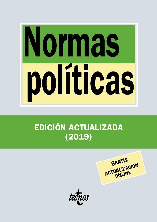 NORMAS POLÍTICAS (EDICIÓN ACTUALIZADA 2019) | 9788430977086 | Llibreria Aqualata | Comprar llibres en català i castellà online | Comprar llibres Igualada