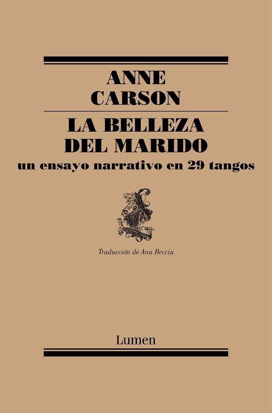 BELLEZA DEL MARIDO, LA (BILINGÜE) (POESIA 140) | 9788426428714 | CARSON, ANNE | Llibreria Aqualata | Comprar llibres en català i castellà online | Comprar llibres Igualada