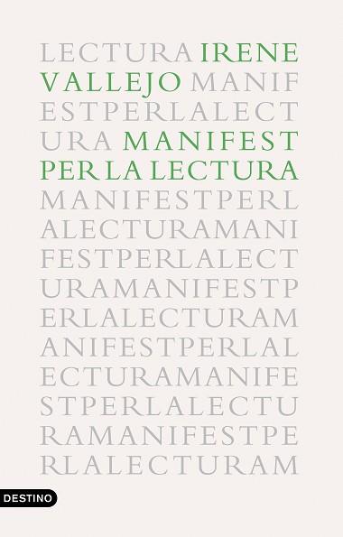 MANIFEST PER LA LECTURA | 9788497103114 | VALLEJO, IRENE | Llibreria Aqualata | Comprar llibres en català i castellà online | Comprar llibres Igualada