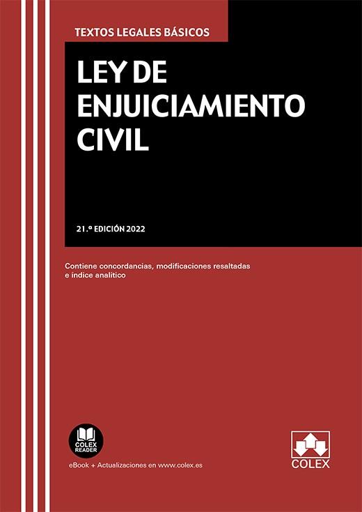LEY DE ENJUICIAMIENTO CIVIL | 9788413594552 | EDITORIAL COLEX, S.L. | Llibreria Aqualata | Comprar llibres en català i castellà online | Comprar llibres Igualada