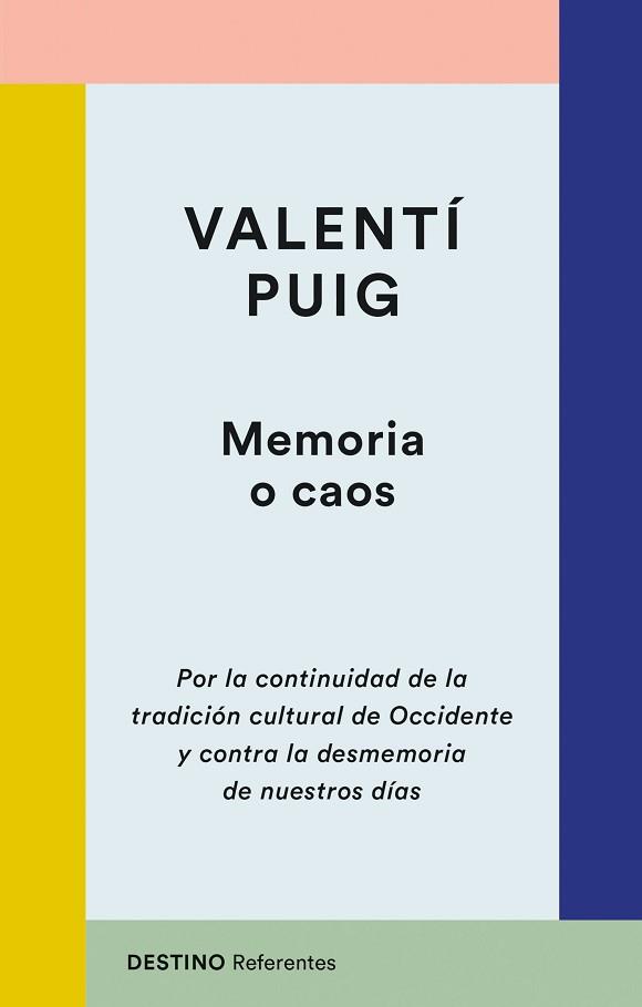 MEMORIA O CAOS | 9788423356324 | PUIG, VALENTÍ | Llibreria Aqualata | Comprar llibres en català i castellà online | Comprar llibres Igualada