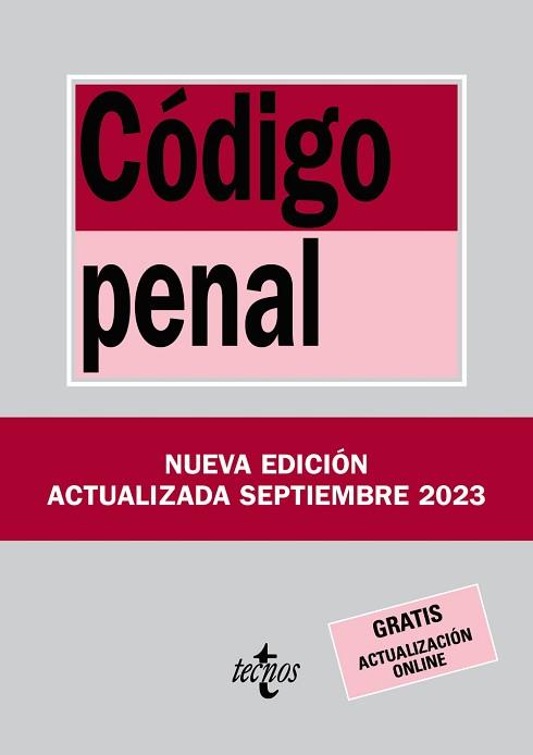 CÓDIGO PENAL - EDICIÓN 2023 | 9788430988419 | EDITORIAL TECNOS | Llibreria Aqualata | Comprar llibres en català i castellà online | Comprar llibres Igualada