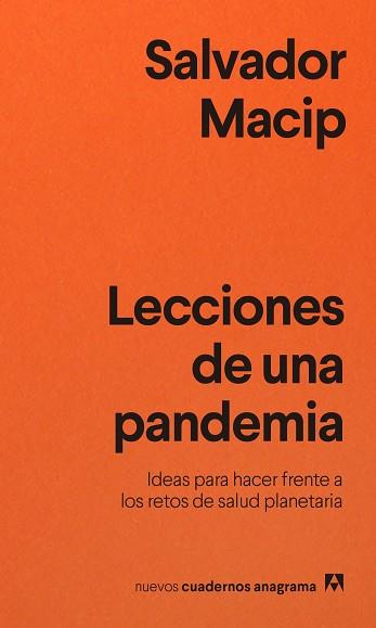 LECCIONES DE UNA PANDEMIA | 9788433916495 | MACIP, SALVADOR | Llibreria Aqualata | Comprar llibres en català i castellà online | Comprar llibres Igualada