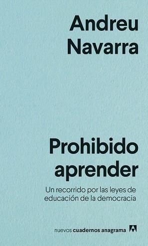 PROHIBIDO APRENDER | 9788433916525 | NAVARRA, ANDREU | Llibreria Aqualata | Comprar llibres en català i castellà online | Comprar llibres Igualada