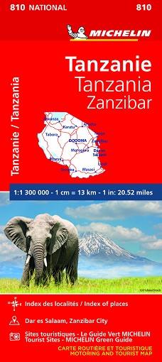 TANZANIA-ZANZÍBAR (MAPA NACIONAL 810) | 9782067242586 | MICHELIN | Llibreria Aqualata | Comprar llibres en català i castellà online | Comprar llibres Igualada