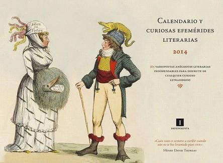 2014 CALENDARIO Y CURIOSAS EFEMERIDES LITERARIAS | 9788415578994 | AA.VV, AA.VV | Llibreria Aqualata | Comprar llibres en català i castellà online | Comprar llibres Igualada