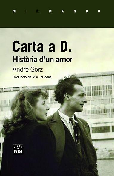 CARTA A D. HISTÒRIA D'UN AMOR | 9788416987603 | GORZ, ANDRÉ | Llibreria Aqualata | Comprar llibres en català i castellà online | Comprar llibres Igualada