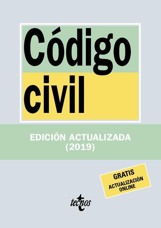 CÓDIGO CIVIL (EDICIÓN ACTUALIZADA 2019) | 9788430977055 | Llibreria Aqualata | Comprar llibres en català i castellà online | Comprar llibres Igualada