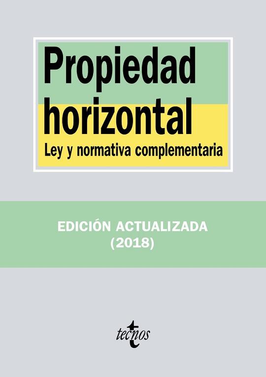 PROPIEDAD HORIZONTAL | 9788430974238 | EDITORIAL TECNOS | Llibreria Aqualata | Comprar llibres en català i castellà online | Comprar llibres Igualada
