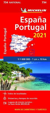 ESPAÑA - PORTUGAL (MAPA NATIONAL 734 ED 2021) | 9782067249622 | MICHELIN | Llibreria Aqualata | Comprar llibres en català i castellà online | Comprar llibres Igualada