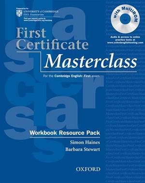 FIRST CERTIFICATE MASTERCLASS WORKBOOK | 9780194522052 | VARIOS AUTORES | Llibreria Aqualata | Comprar llibres en català i castellà online | Comprar llibres Igualada