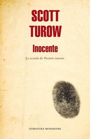 INOCENTE (MONDADORI 442) | 9788439723196 | TUROW, SCOTT | Llibreria Aqualata | Comprar libros en catalán y castellano online | Comprar libros Igualada