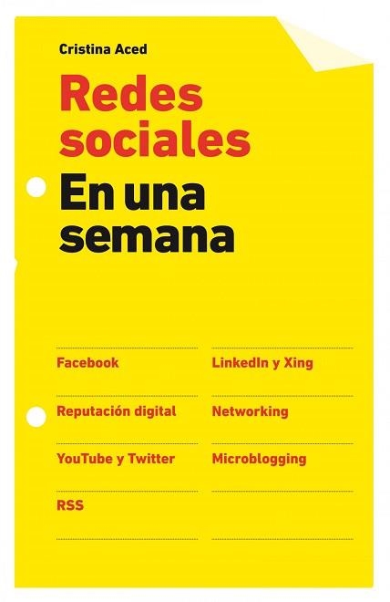 REDES SOCIALES EN UNA SEMANA | 9788498750584 | ACED, CRISTINA | Llibreria Aqualata | Comprar llibres en català i castellà online | Comprar llibres Igualada