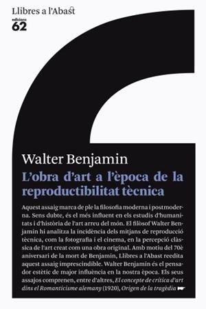 OBRA D'ART A L'EPOCA DE LA SEVA REPRODUCTIBILITAT, L' | 9788429767476 | BENJAMIN, WALTER | Llibreria Aqualata | Comprar libros en catalán y castellano online | Comprar libros Igualada
