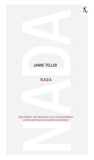 NADA | 9788432296963 | TELLER, JANNE | Llibreria Aqualata | Comprar libros en catalán y castellano online | Comprar libros Igualada