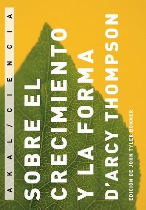 SOBRE EL CRECIMIENTO Y LA FORMA | 9788446033394 | TYLER BONNER, JOHN | Llibreria Aqualata | Comprar libros en catalán y castellano online | Comprar libros Igualada